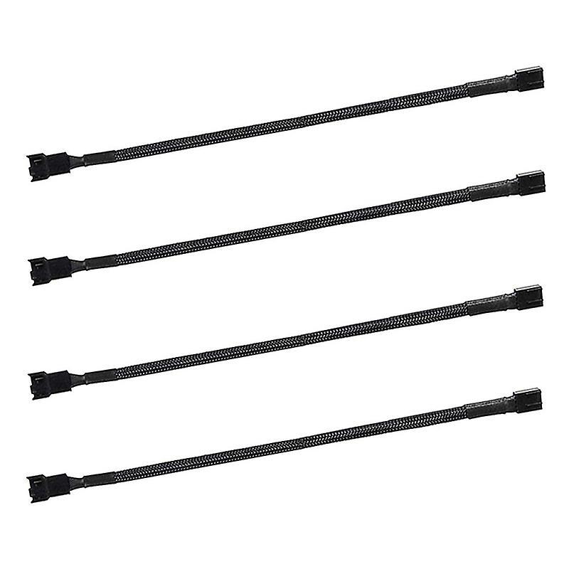 4pcs 4 Pin Pwm Fan Extension Power Cable Connector Case Cables