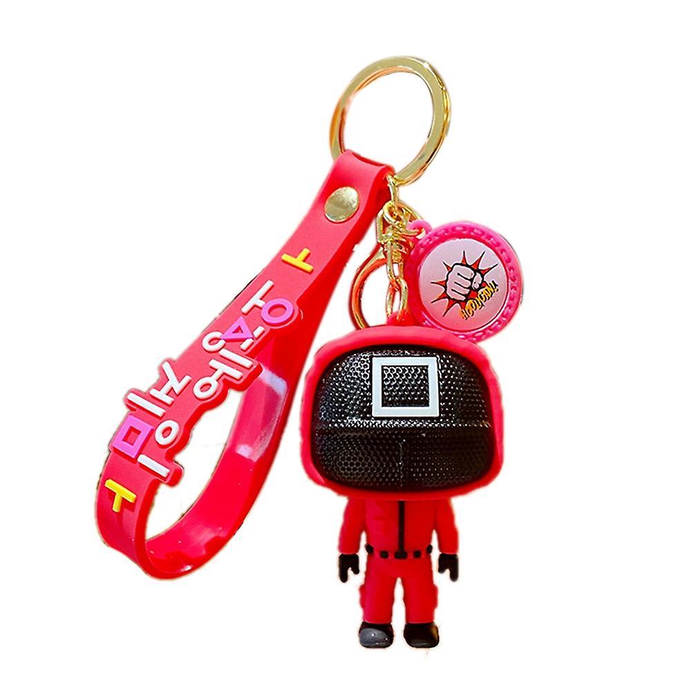 Keychain Pendant Halloween Squid Game Decorations Square