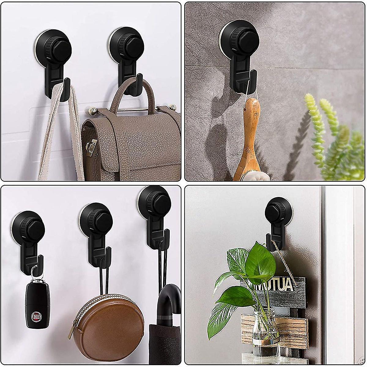 2 Pcs Suction Cup Hooks Bathroom Hooks,vacuum Wall Hooks for Towel