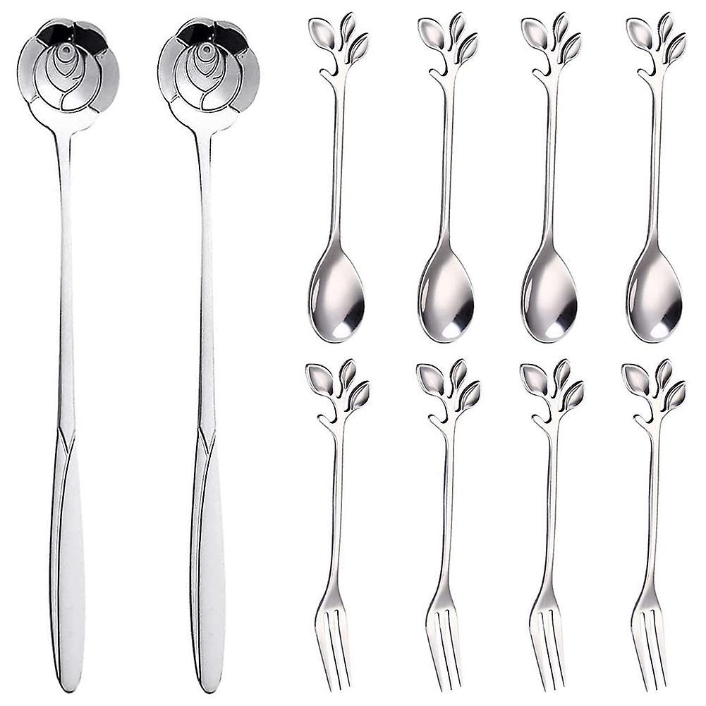Coffee Spoon Appetizer Fork,creative Tableware Mixing Spoon