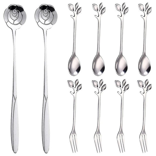 Coffee Spoon Appetizer Fork,creative Tableware Mixing Spoon