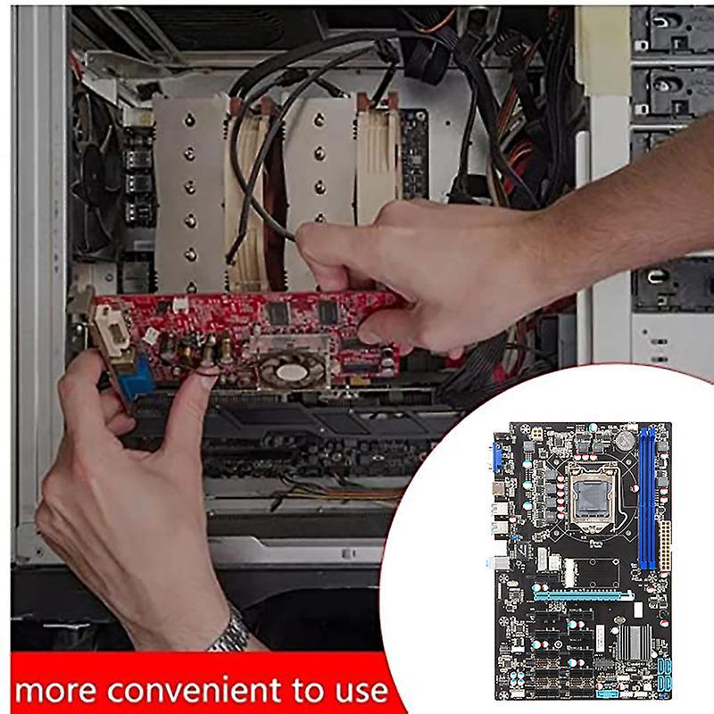 B250 Btc Mining Machine Motherboard 12 Gpu Graphics Card Slots