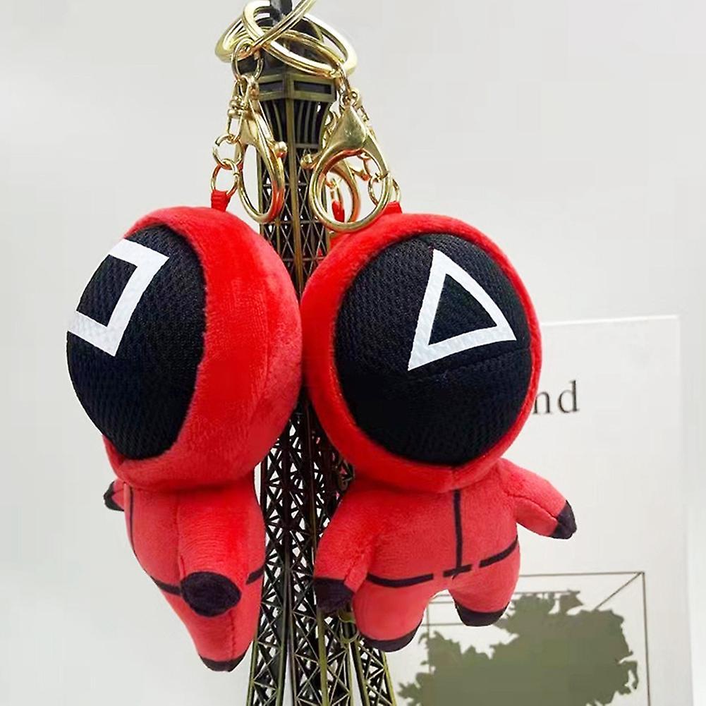 Squid Game Keychain Pendant for Home for Halloween Triangle-cornered