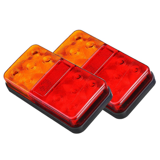 2pcs Car 12v-80v 10led Truck Turn Signal Light for Truck Boat Pickup