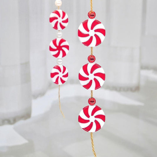 60pcs Christmas Candy Christmas Tree Hanging Ornaments for Party 25mm