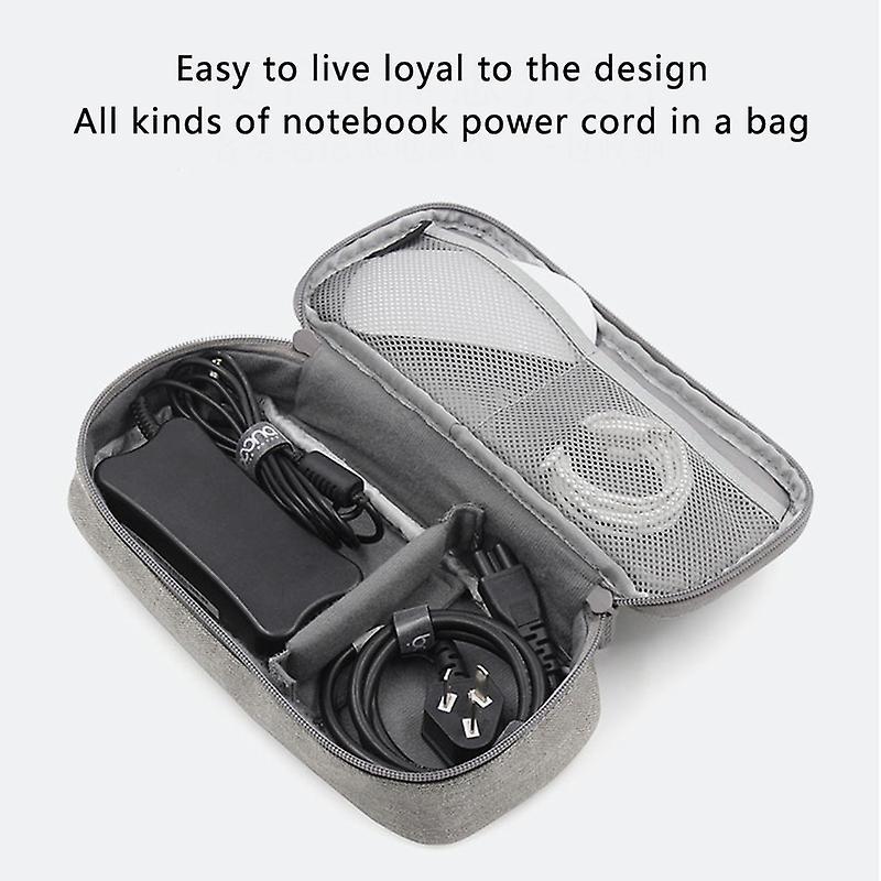 Boona Portable Multi-function Storage Bag for Laptop Adapter,black