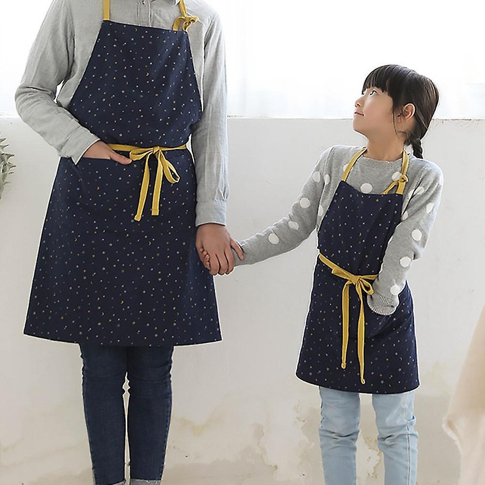 1 Piece Cotton Adjustable Adult Kitchen Apron Star Print Apron