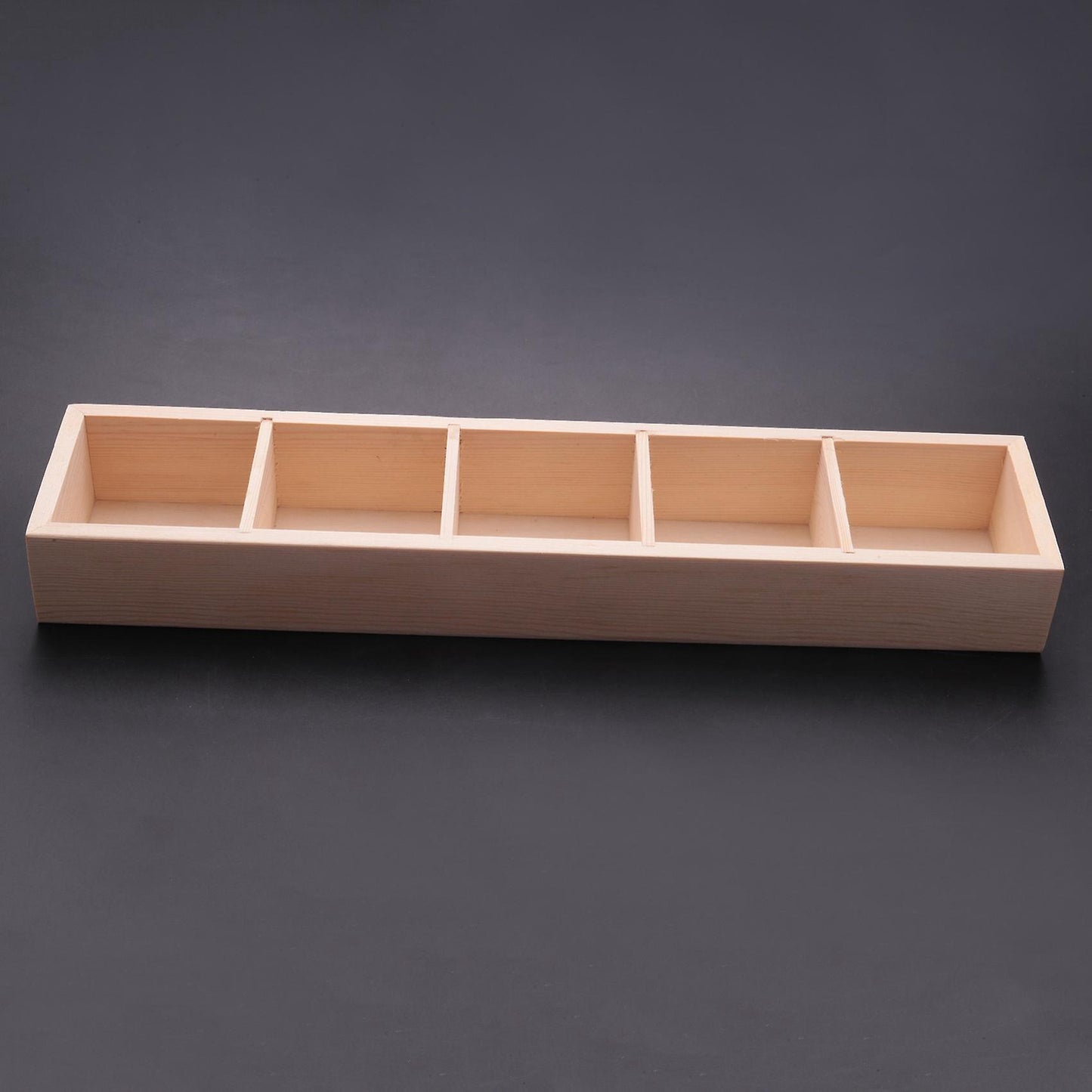 2x Wooden Box Succulent Plant Flower Pot 5 Grid