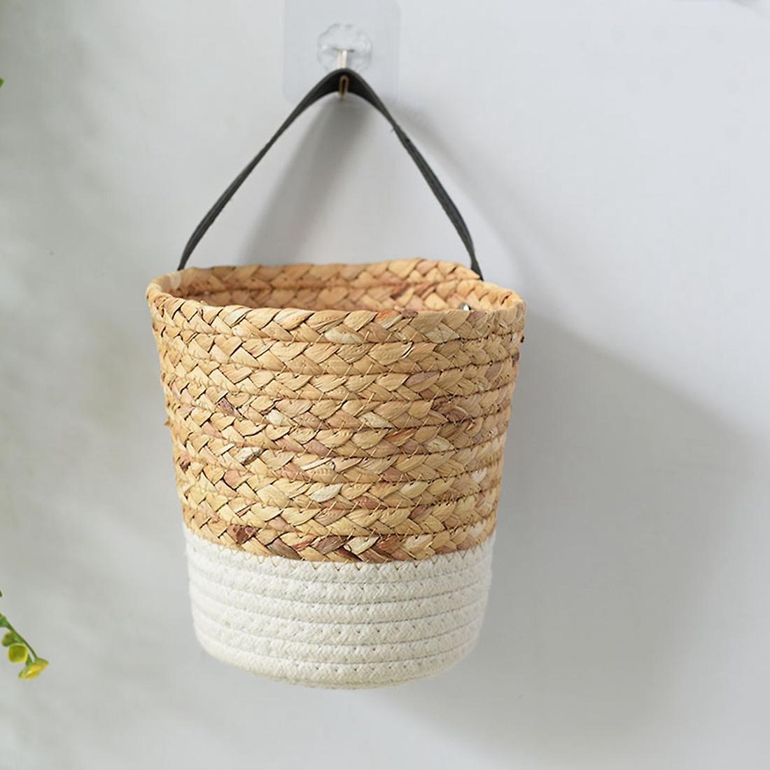 Woven Hanging Basket Baskets for Planters Wall Decor Wall-mounted S