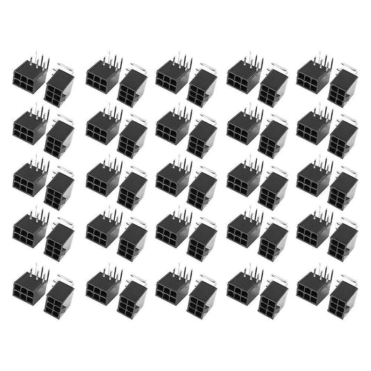 50pcs 4.2mm 6pin Socket Curved Needle for Computer Atx Graphics Card