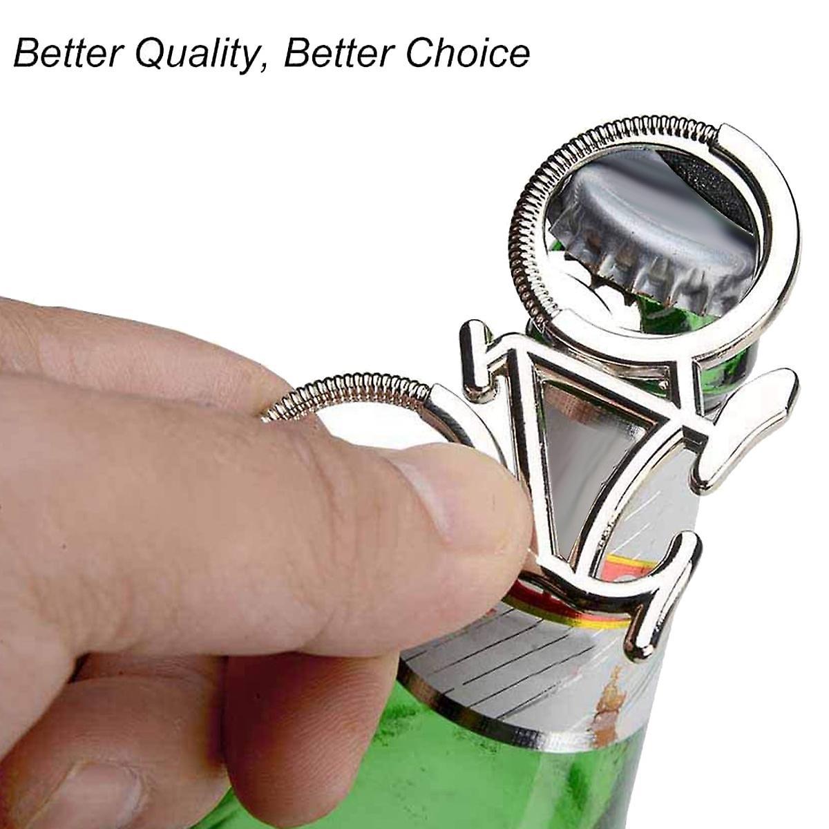 6 Pieces Bicycle Bottle Opener,metal Beer Bottle Opener Tools, Silver