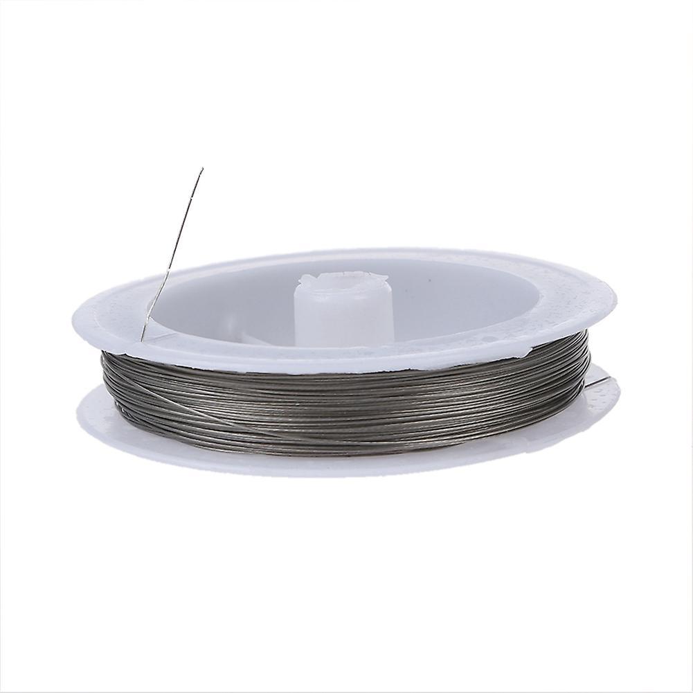 2x Tiger Tail Fil Pour Enfiler Des Perles - 90m / 0.38 Mm / D'argent