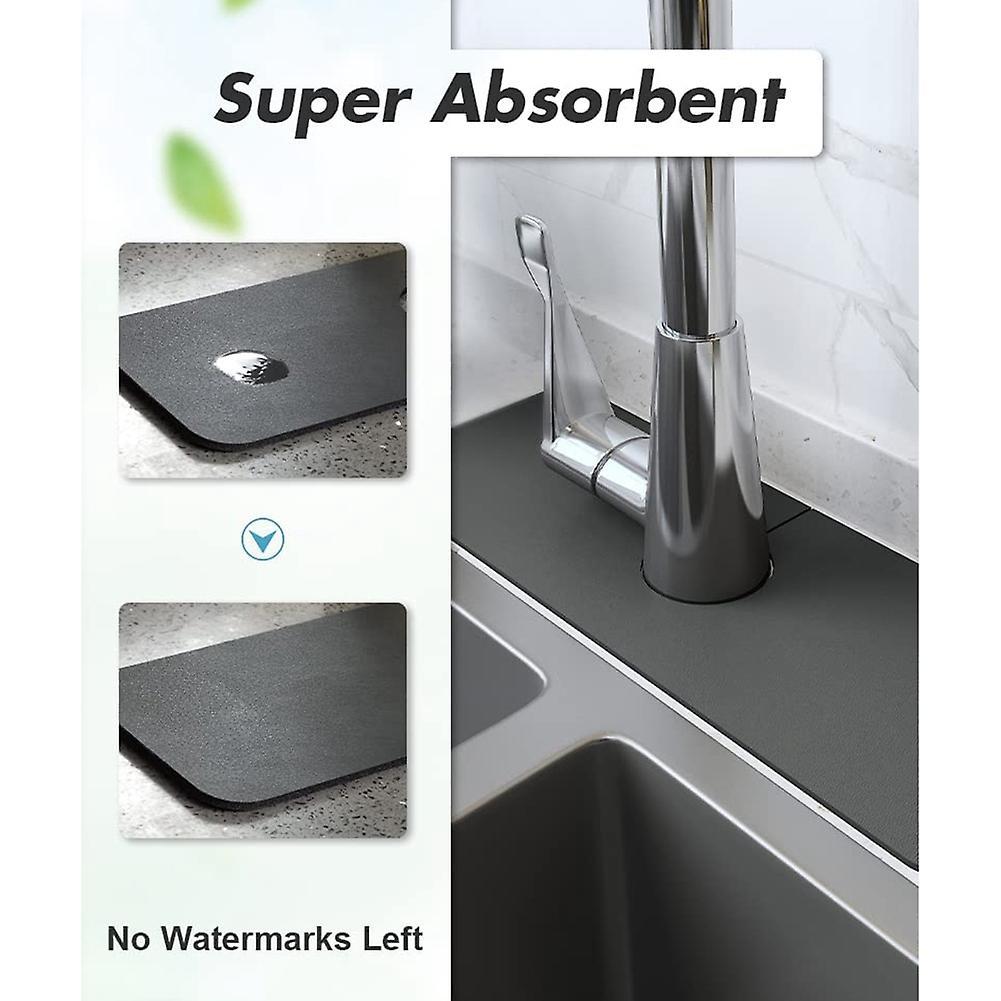 1pcs Splash Guard for Sink Faucet, Absorbent Fast Drying Mat