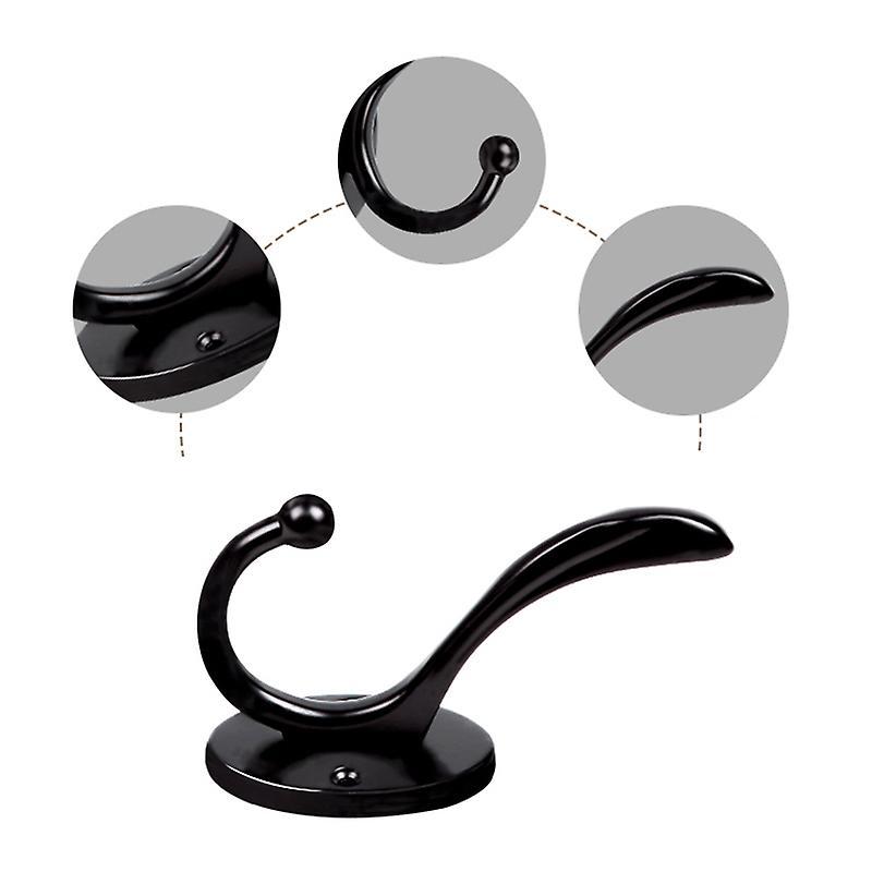 6pcs Hardware Wall Hooks for Hanging Coats Key, Towel, Bags,cup, Hat