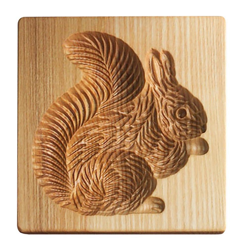 Cookie Mold Shortbread Mold Wooden Shortbread Mold(squirrel)