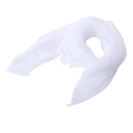 Plain Chiffon Neck Scarf Head Scarves 70 Cm X 70cm (yellow)