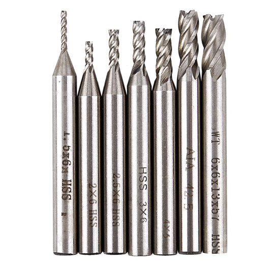 10pcs 2mm 1/8 Inch Shank Engraving Bit Carbide End Mill Cnc Cutter