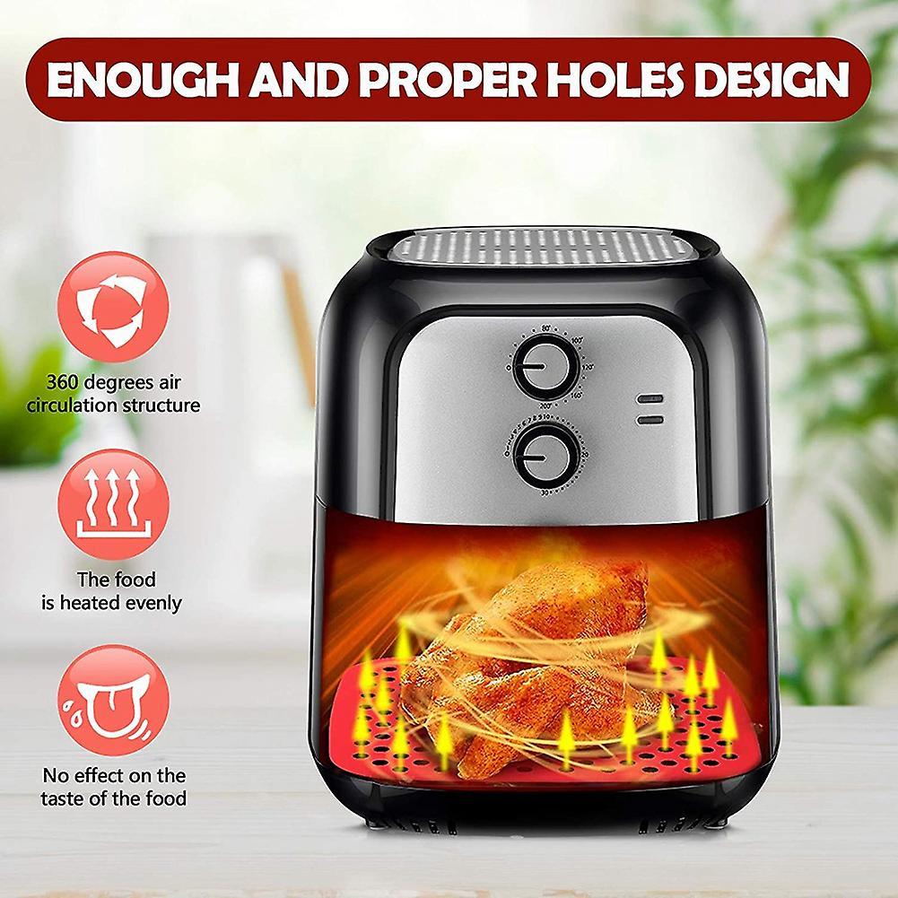 Reusable Air Fryer Silicone Liners 8 Inch Round 7.5 Inch Square