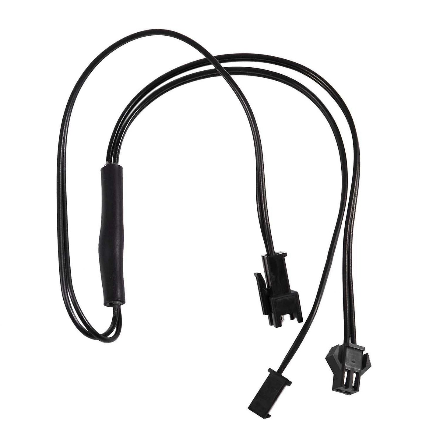 Female to Male 2 Pin Connector El Wire Inverter 2 Way Splitter Black