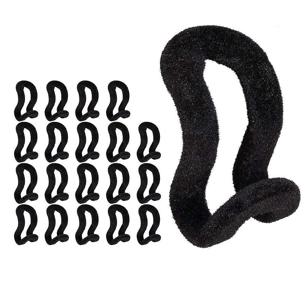40pcs Flocking Mini Hanger Non-slip and Space-saving Stacking Hooks