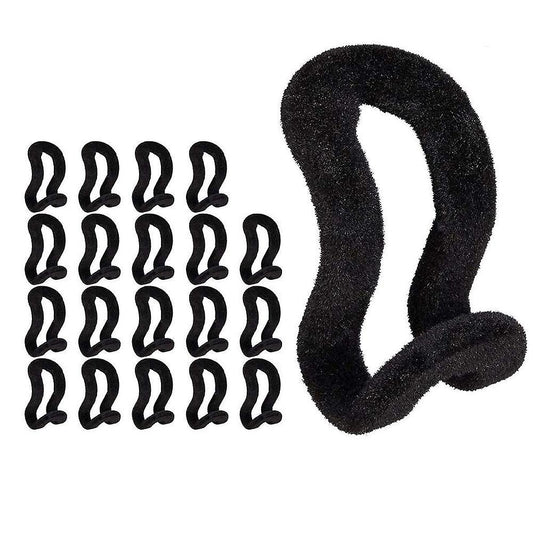40pcs Flocking Mini Hanger Non-slip and Space-saving Stacking Hooks