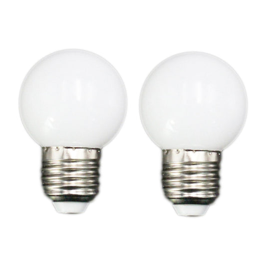 E27 Led Bulbs 1w Pe Frosted Led Globe Colorful 220v -1pcs(white)