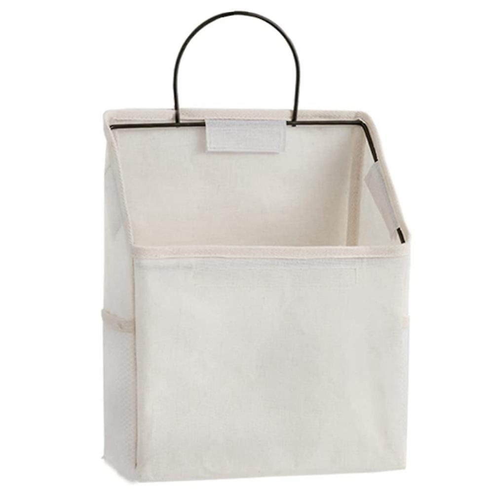 2pcs Three-dimensional Solid Color Hanging Wall-mounted Storage Bag