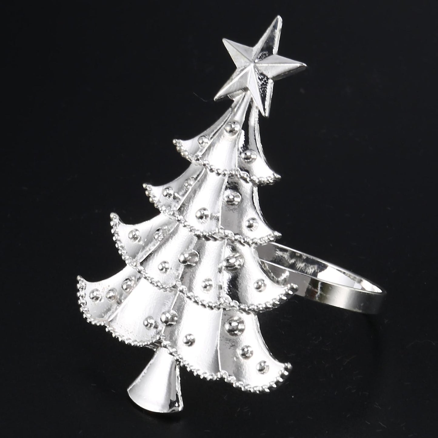 6pcs Silver Christmas Tree Wedding Home Xmas Party Table Decor