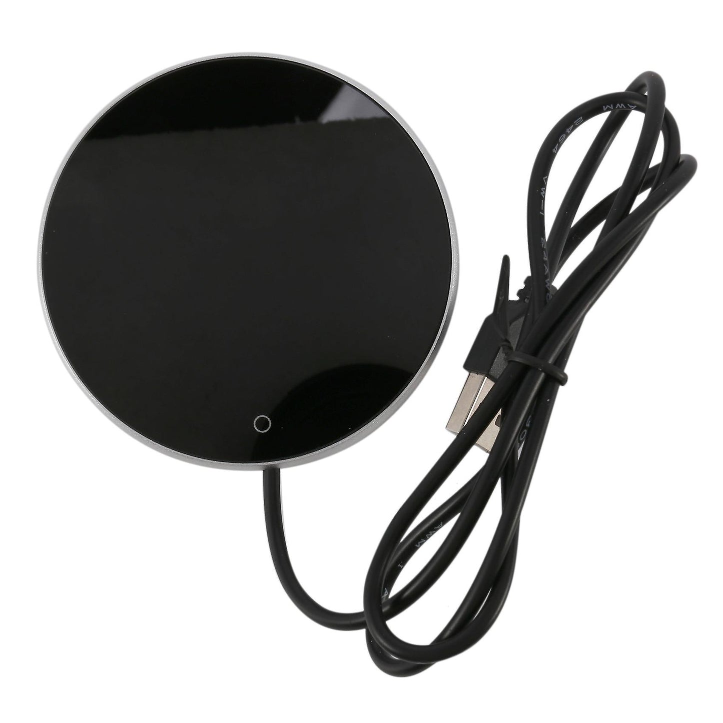 Coffee Warmer Coaster,usb Electric Heater for Office Home,silver 82 X 82 X 7mm