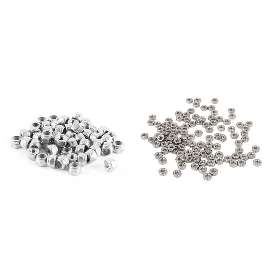 50 Pcs 304hc Stainless Steel Hardware Hex Locknut M2 A2-70