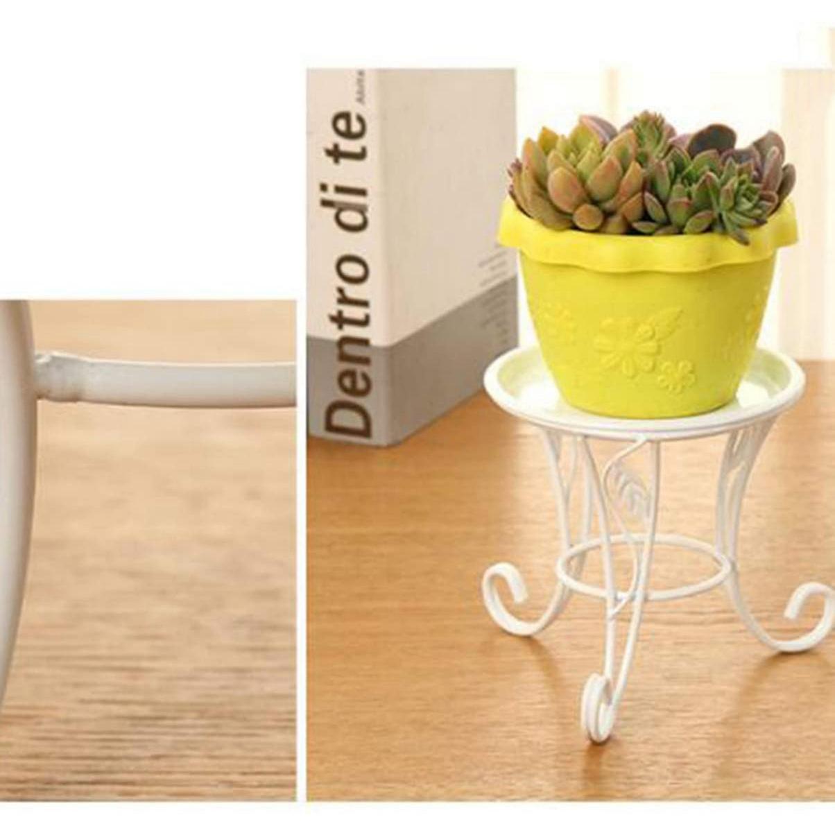 Flower Stool Metal Flower Stand,european Style Stool Balcony Floor 1