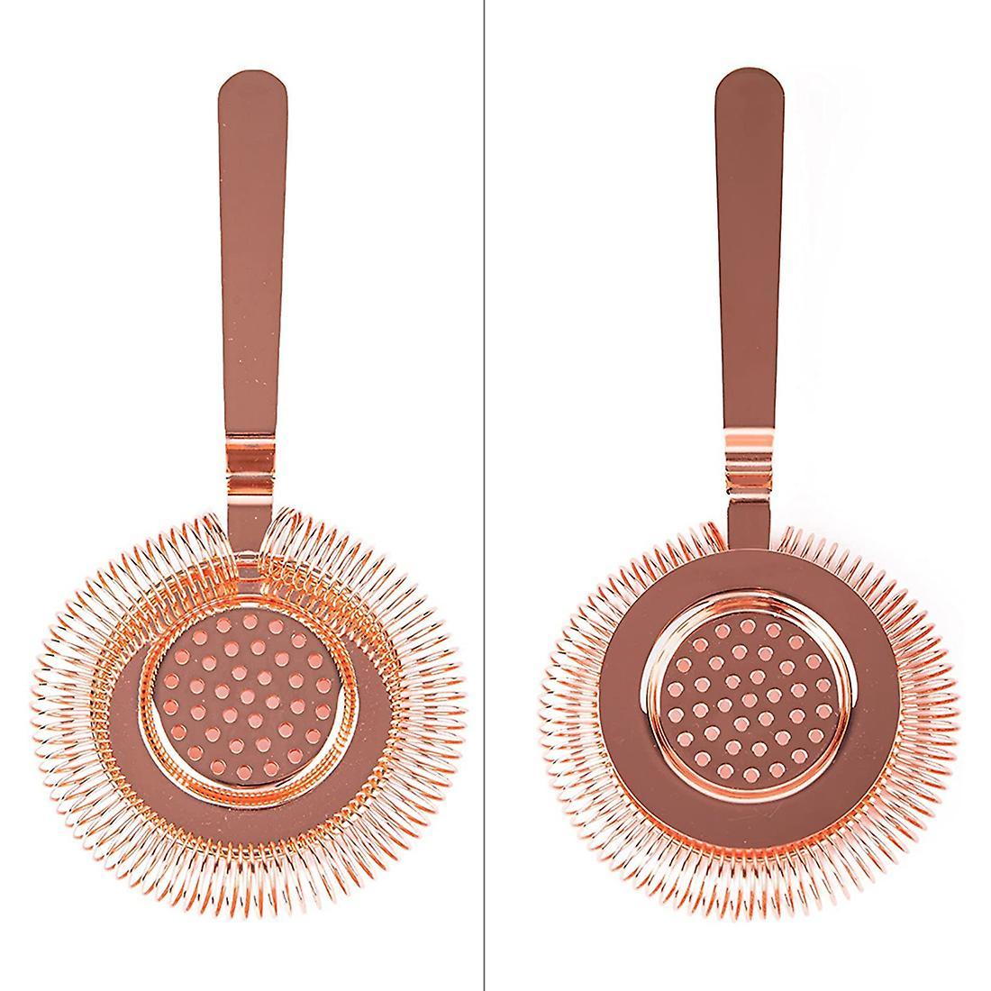 Cocktail Strainer Fits Shakers High Quality Bar Accessories Rose Gold
