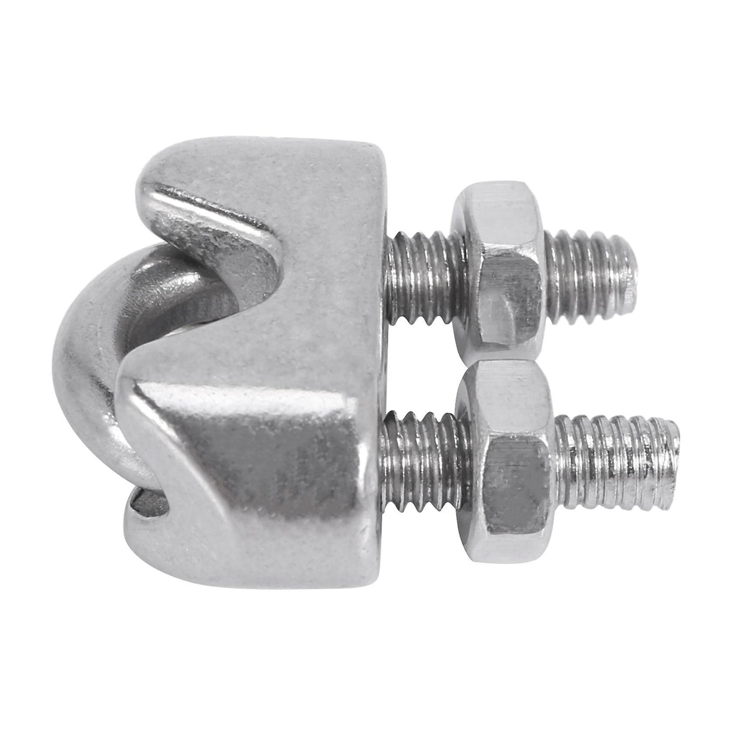 M4 304 Stainless Steel U-shape Bolt Saddle Clamps Cable 10pcs