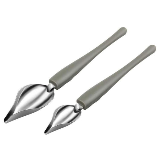 Culinary Drawing Decorating Spoon Set, 2 Pcs Saucier Drizzle Spoons