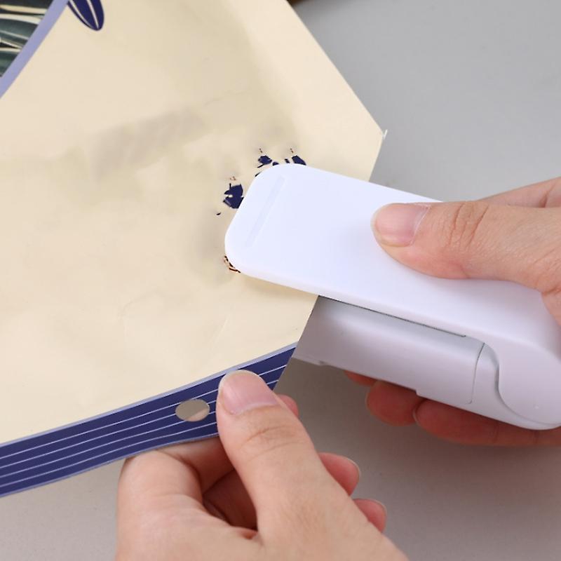 Storage Bag Mini Sealing Machine for Food Snack Kitchen White