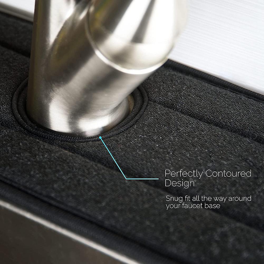 Sink Mat Absorbent Washable Splash Guard, Dish Drying Mat Splash