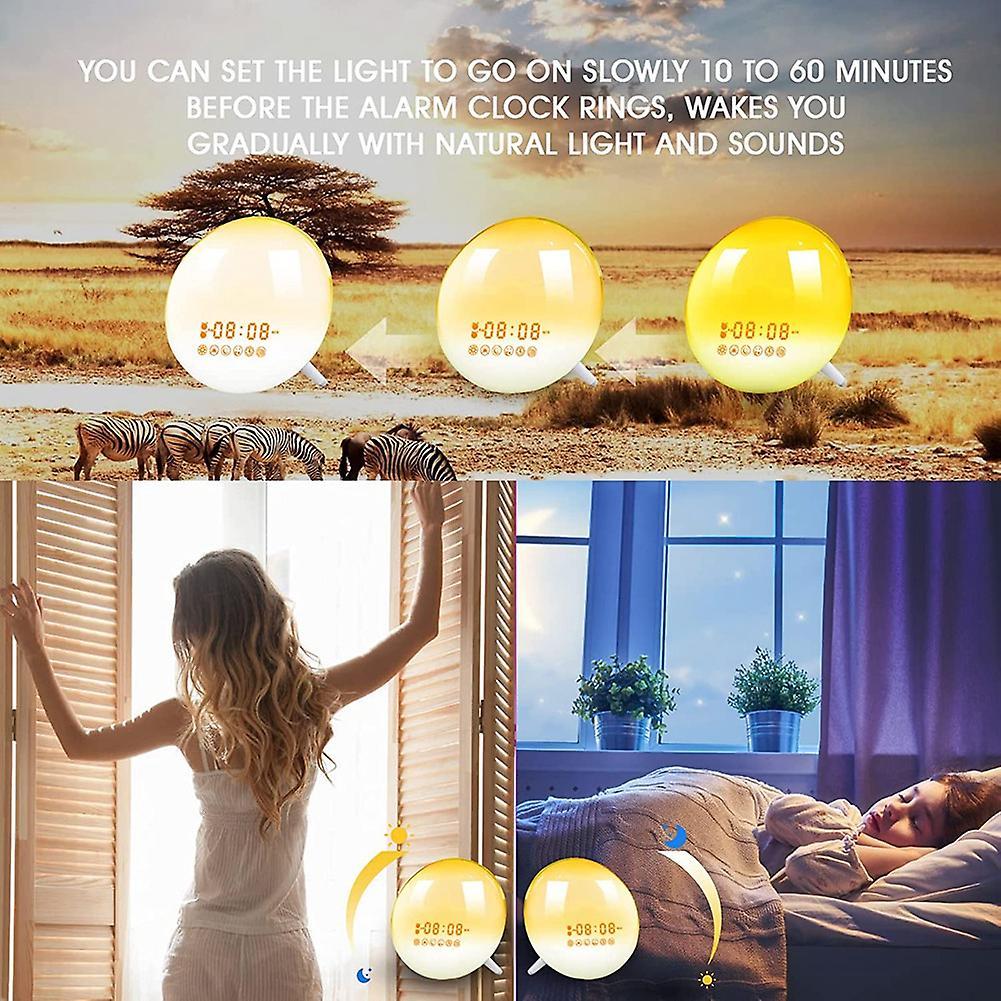 Sunrise Alarm Clock Wake Up Light for Bedrooms, Heavy Sleepers