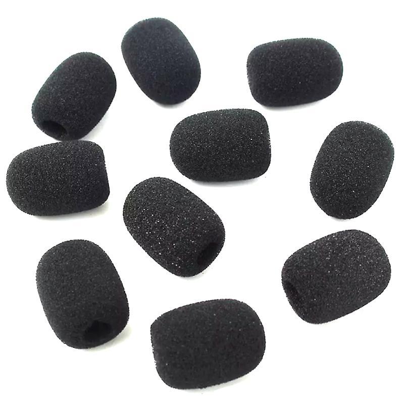 100pcs Microphone Headset Grill Windshield Sponge Foam Mic Cover