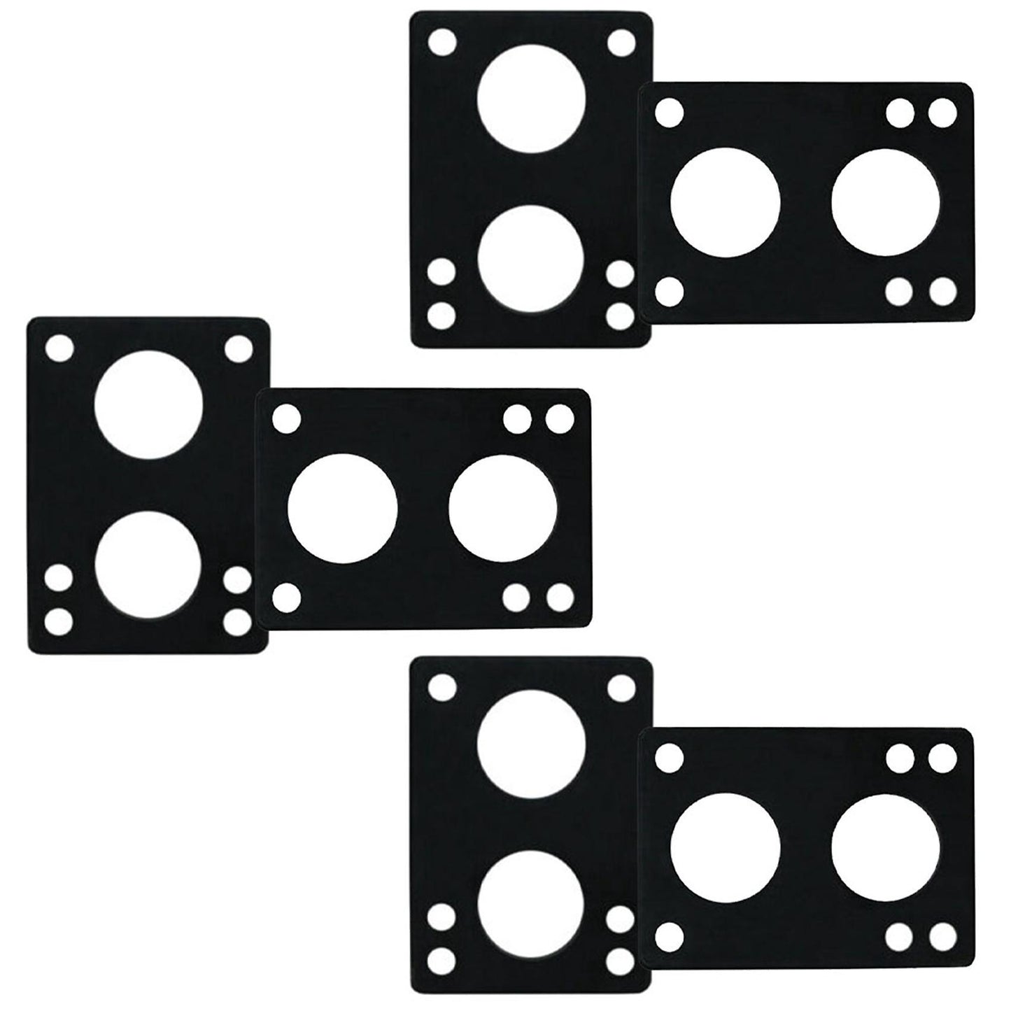 1 Pair Skateboard Rubber Gasket 12mm Skateboard Gasket Black