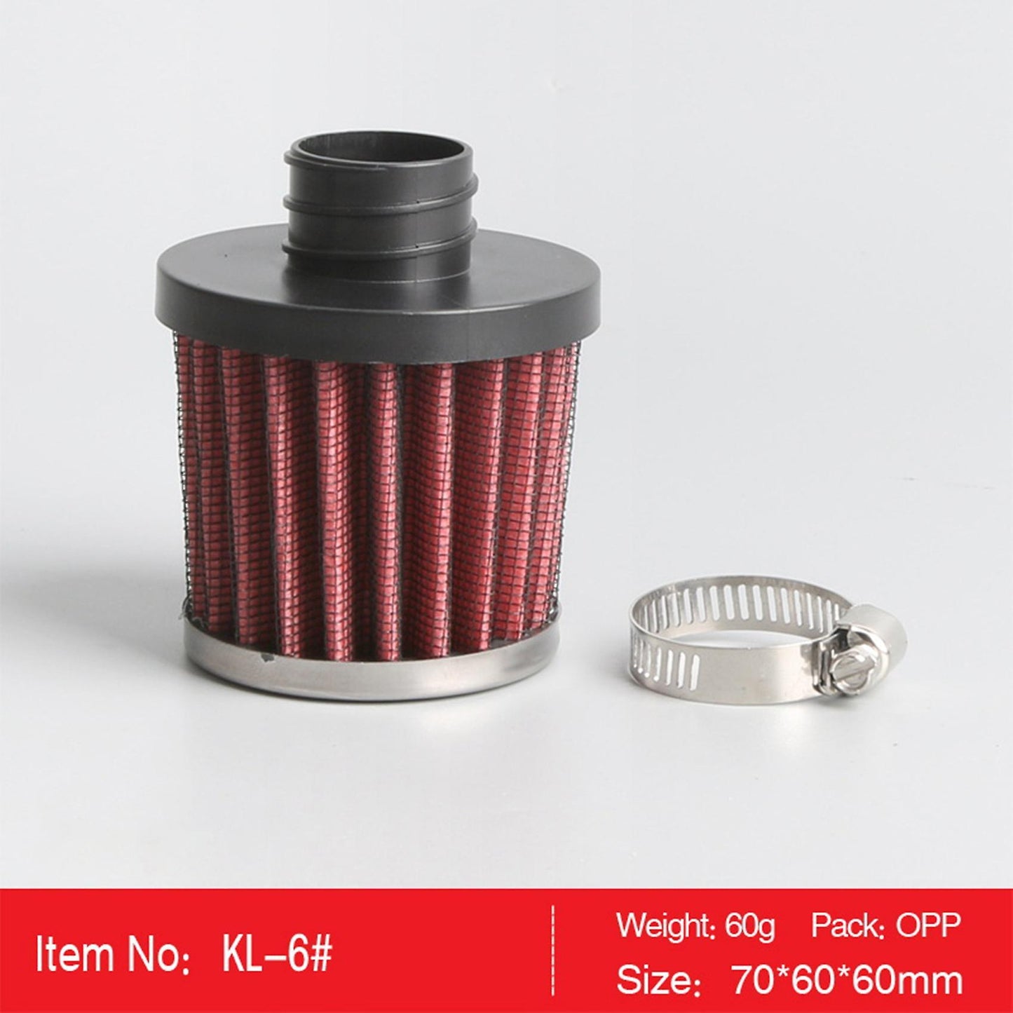 Universal 25mm Car Motor Cold Air Intake Filter Kit for Trucks