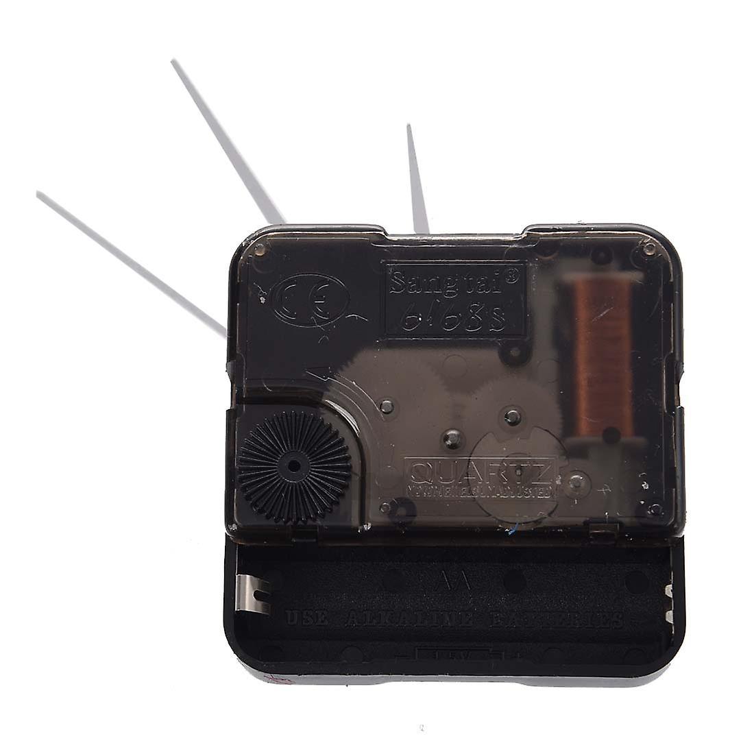 Quartz Clock Movement Mechanism Diy Repair Parts + White Hands