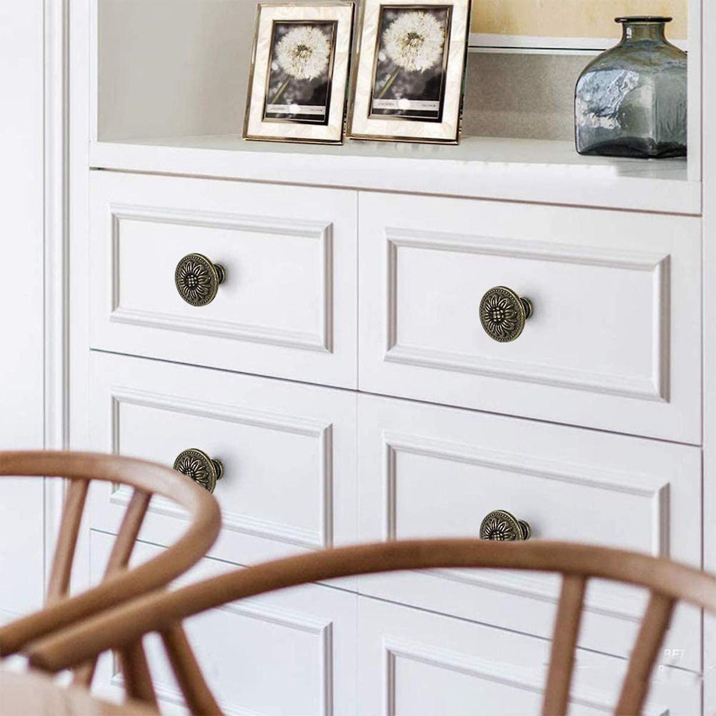 Cabinet Knobs 10 Pieces Dresser Knobs Set Made Of Bronze-zinc Alloy