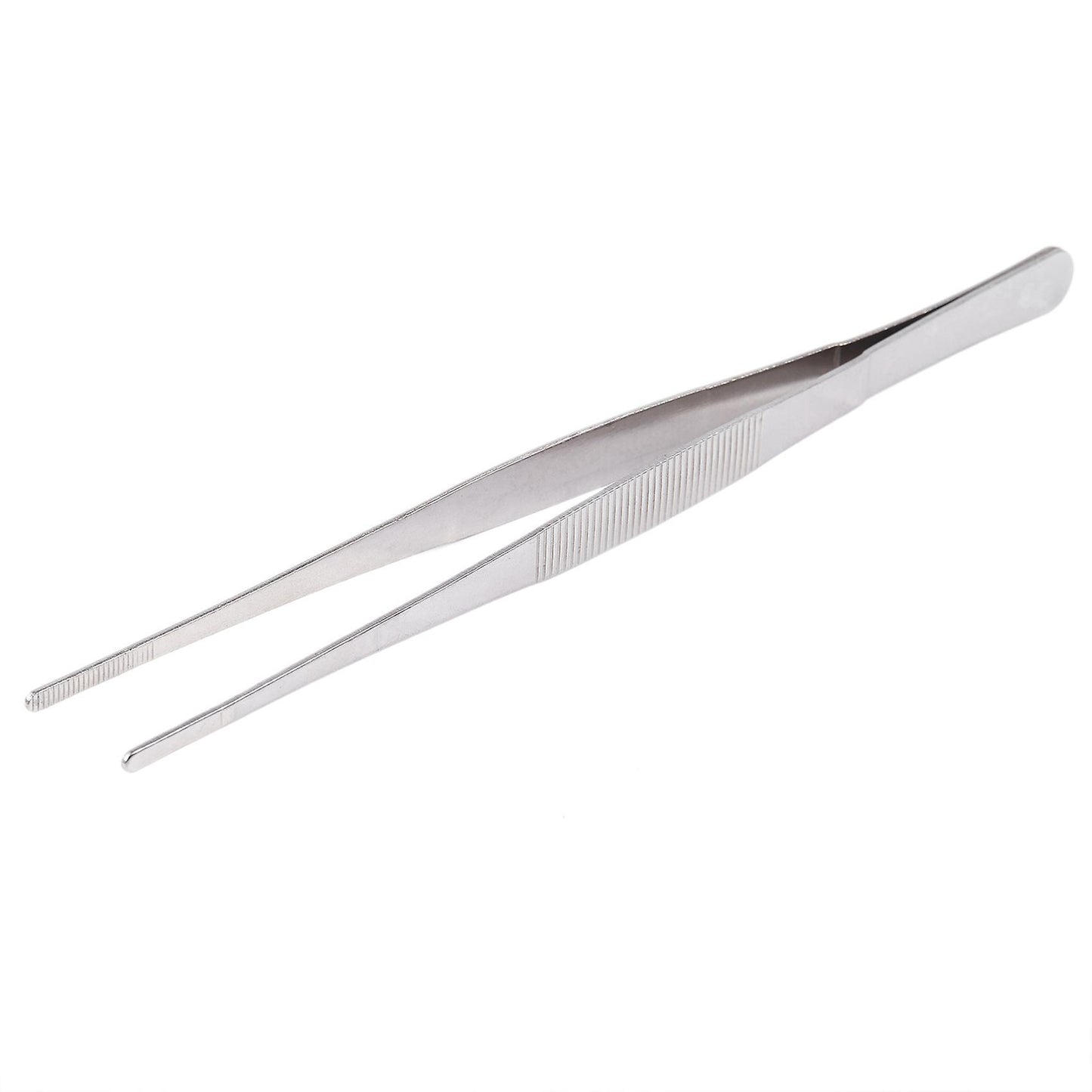 Hospital Home Stainless Steel Straight Tweezers Forceps Handy Tool