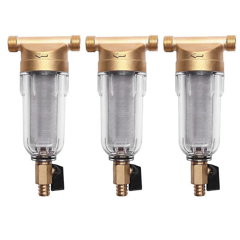 3x 4split-mouth Water Copper Lead Pre-filter Remove Contaminant