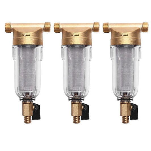 3x 4split-mouth Water Copper Lead Pre-filter Remove Contaminant