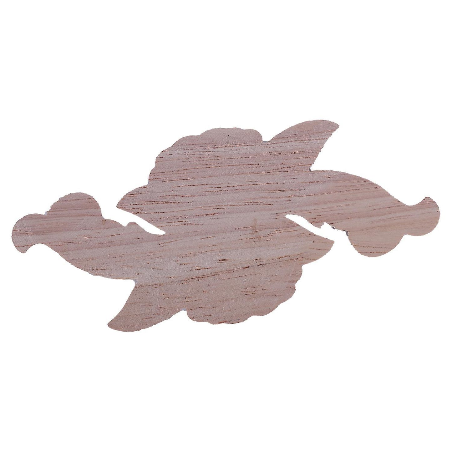 1x Rubber Wood Carved Corner Craft Onlay Applique(12*6cm)