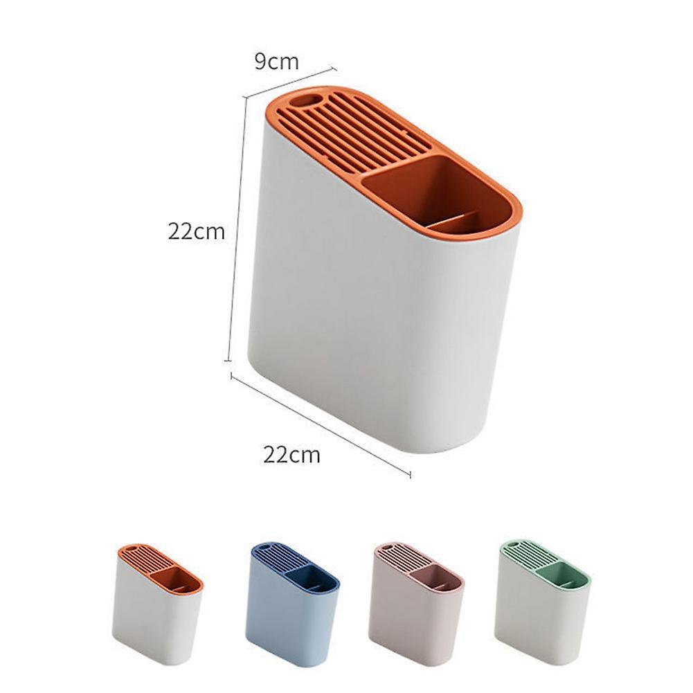 Kitchen Drain Knife Holder Knife Block Stand Organizer Blue