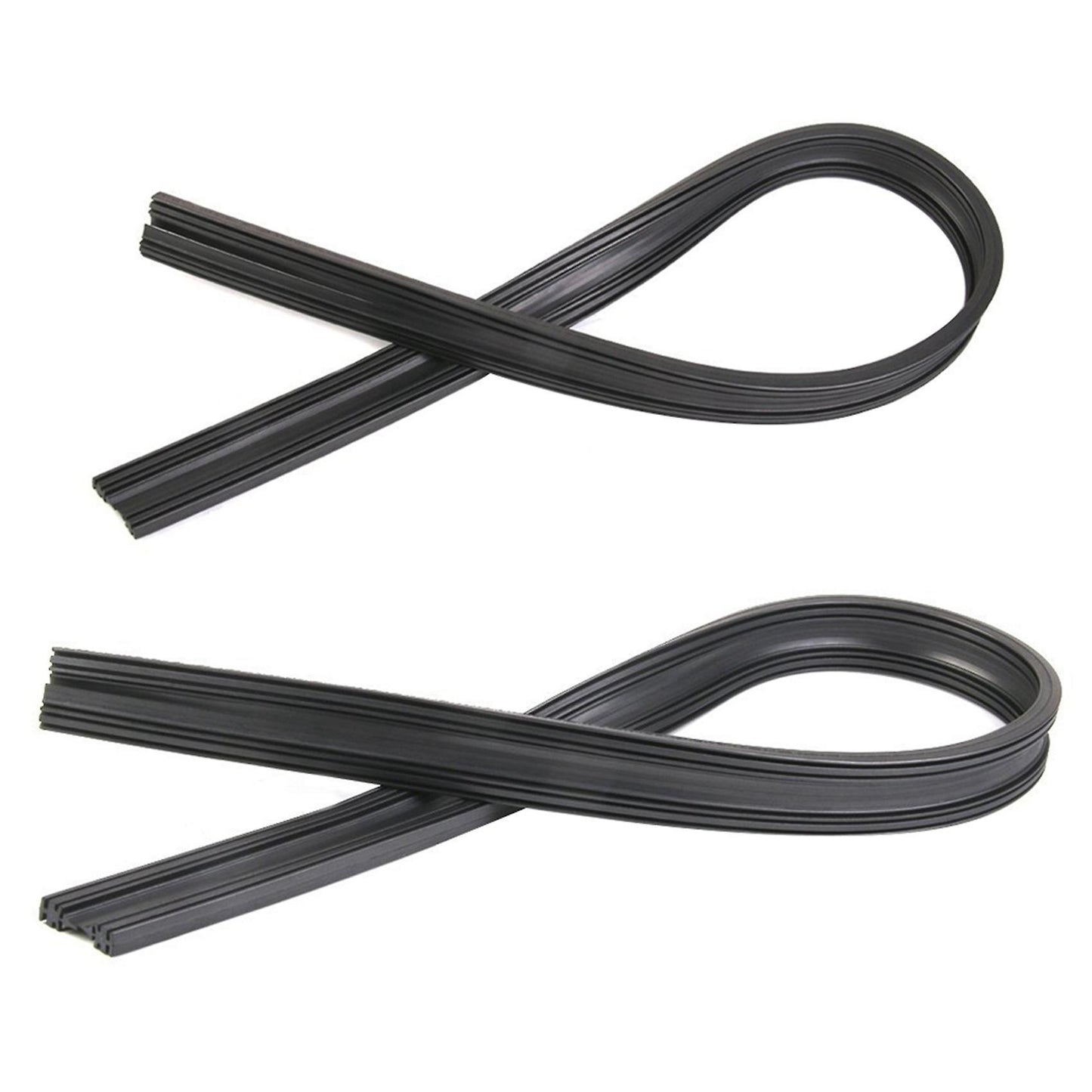 2x Boneless Universal Rubber Wiper Strip 60cm