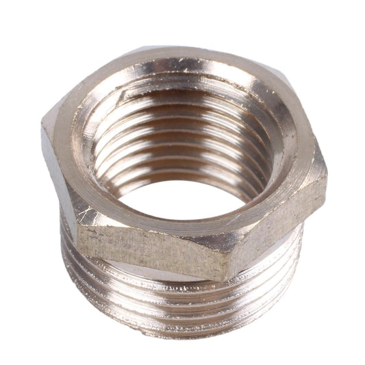 3/8" Pt Male to 1/4" Pt Female Hex Thread Bushing Piping Connector