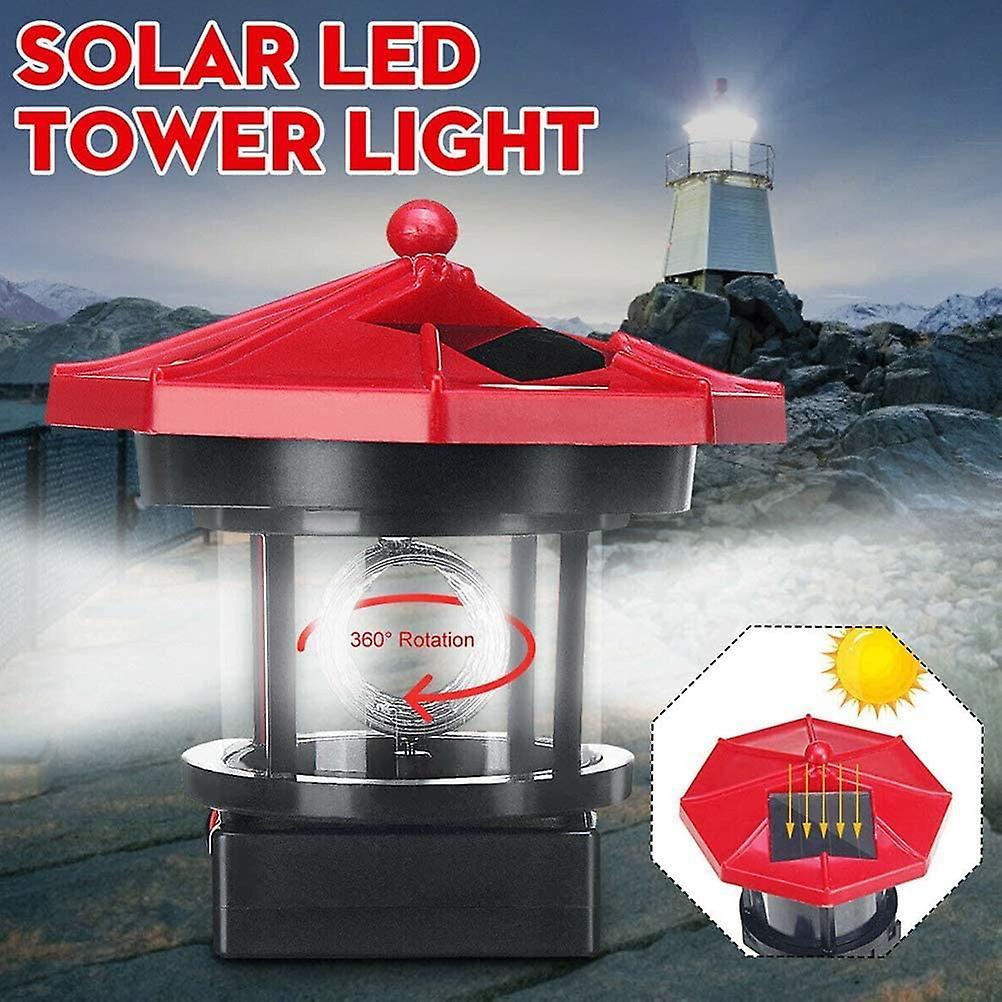 Solar Lawn Light Outdoor Waterproof Garden Courtyard Decoration (red)